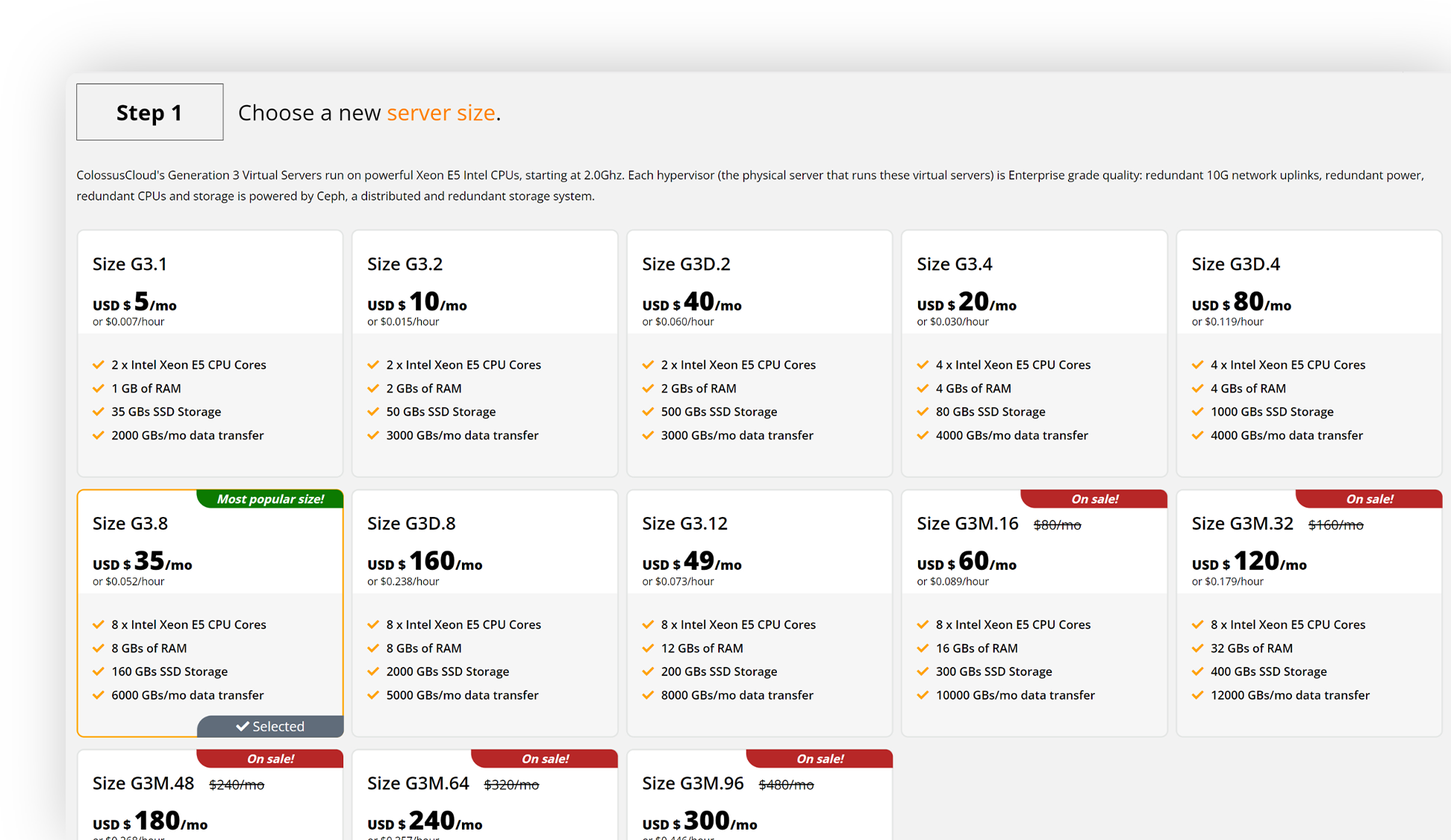 Deploy cloud virtual server