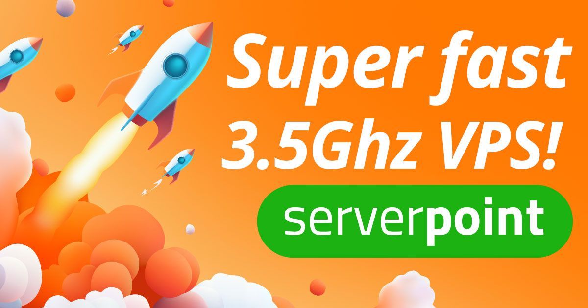 Faster virtual servers, with 3.5Ghz CPUs!